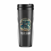 Thumbnail for Montgomery Regional Airport (MGM) Travel Mugs - Badge + Name - Plastic (No Holder) - Gray