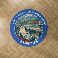 Thumbnail for Mashhad Shahid Hasheminejad International Airport (MHD) Carpets - Carpet Round - Badge - Blue