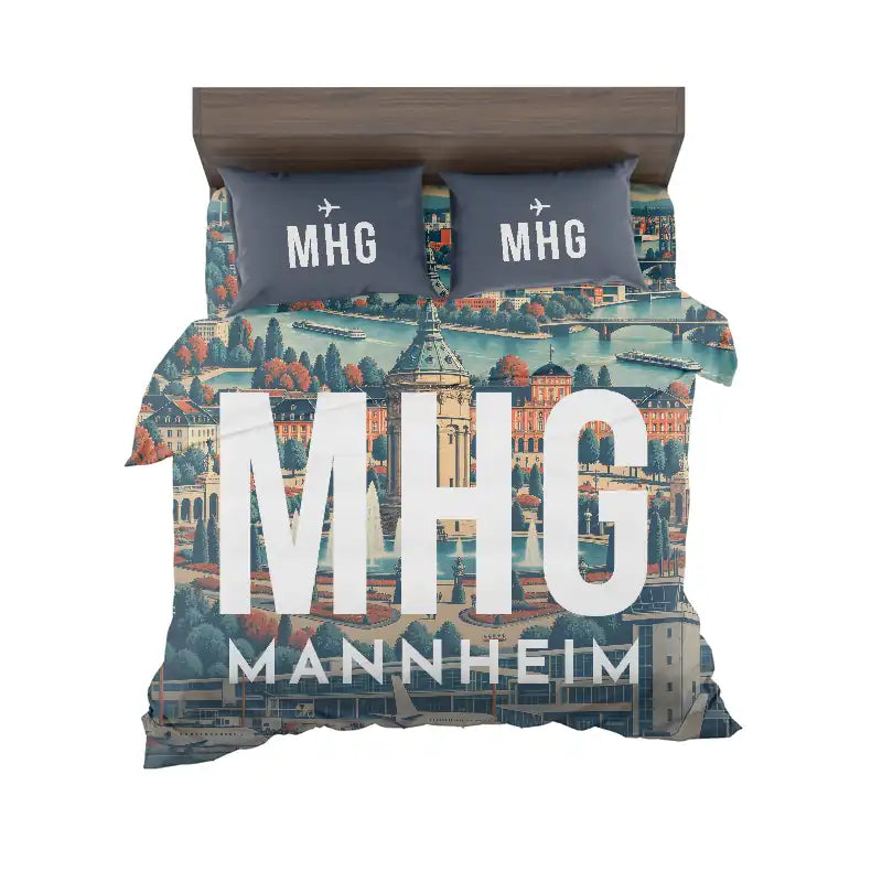 Mannheim City Airport (MHG) Bedding Sets & Blankets - Bedding Set - Scene