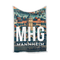 Thumbnail for Mannheim City Airport (MHG) Bedding Sets & Blankets - Blanket - Scene