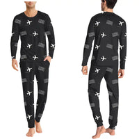 Thumbnail for Mariehamn Airport (MHQ) Pajamas - Men Pajamas - Black