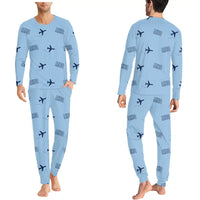 Thumbnail for Mariehamn Airport (MHQ) Pajamas - Men Pajamas - Light Blue