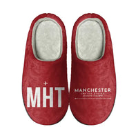 Thumbnail for Manchester–Boston Regional Airport (MHT) Slippers & Flip Flops - Slippers - Cotton - Code - Different - Red