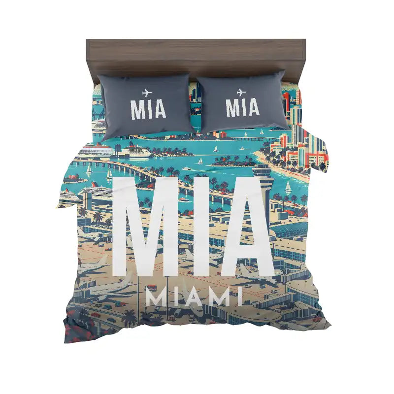 Miami International Airport (MIA) Bedding Sets & Blankets - Bedding Set - Scene