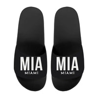 Thumbnail for Miami International Airport (MIA) Slippers & Flip Flops - Slippers - Sport - Code - Black