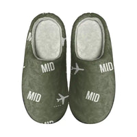 Thumbnail for Merida International Airport (MID) Slippers & Flip Flops - Slippers - Cotton - Pattern - Green Army