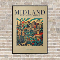 Thumbnail for MIDLAND - Poster - Canvas Framed - Beige