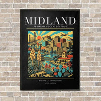 Thumbnail for MIDLAND - Poster - Canvas Framed - Black