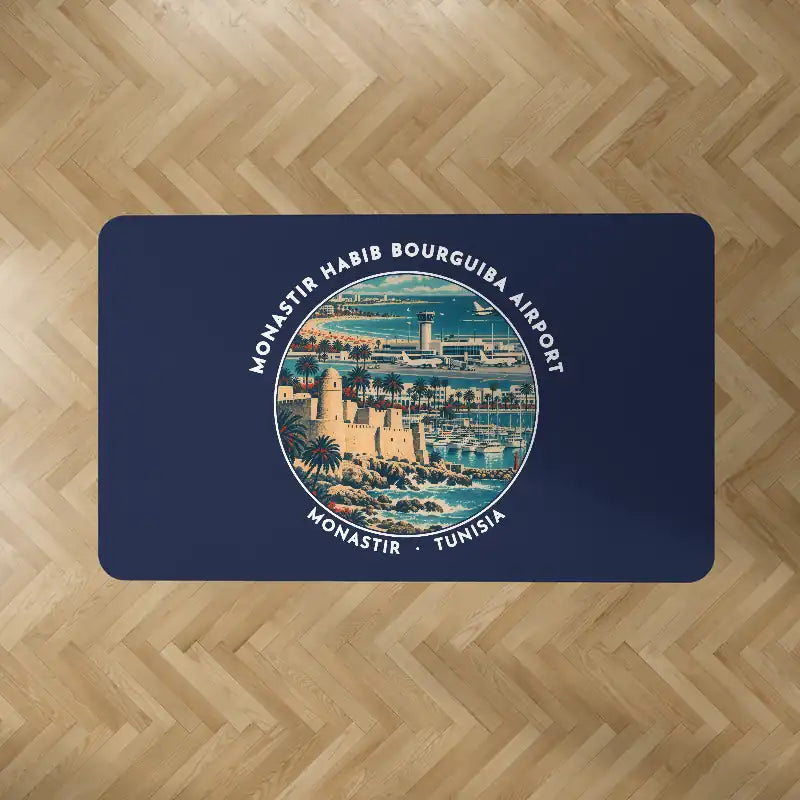 Monastir Habib Bourguiba International Airport (MIR) Carpets - Carpet Rectangle - Badge - Dark Blue
