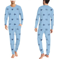 Thumbnail for Monastir Habib Bourguiba International Airport (MIR) Pajamas - Men Pajamas - Light Blue