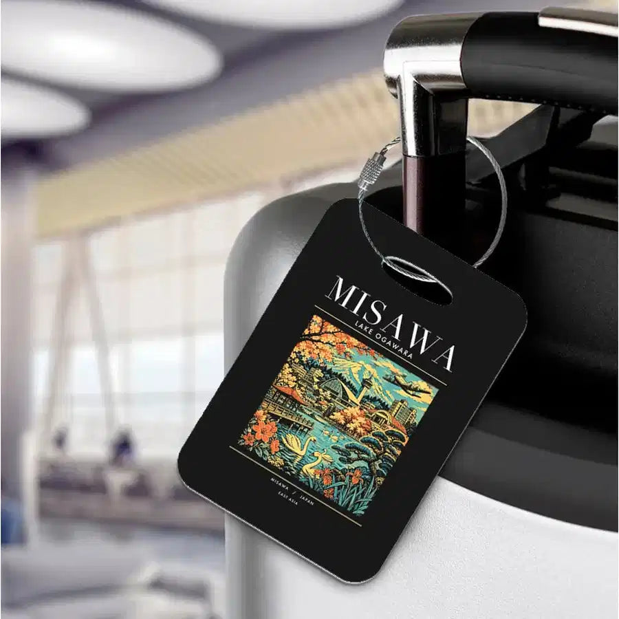 MISAWA - Poster - Luggage Tag - Black