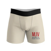 Thumbnail for Región de Murcia International Airport (MJV) Men Boxers - Code + Name - Beige