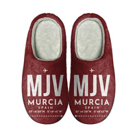 Thumbnail for Región de Murcia International Airport (MJV) Slippers & Flip Flops - Slippers - Cotton - Code - Same - Dark Red