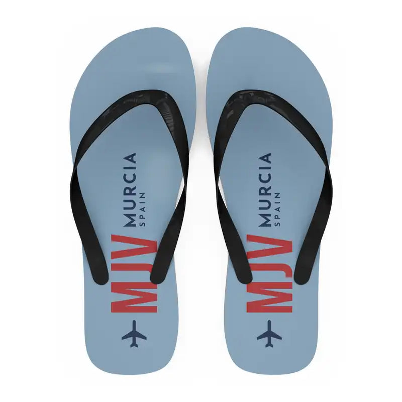 Región de Murcia International Airport (MJV) Slippers & Flip Flops - Slippers - Flip Flops - Code - Light Blue