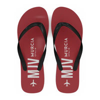 Thumbnail for Región de Murcia International Airport (MJV) Slippers & Flip Flops - Slippers - Flip Flops - Code - Red