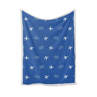 Thumbnail for Muskegon County Airport (MKG) Bedding Sets & Blankets - Blanket - Pattern - Blue