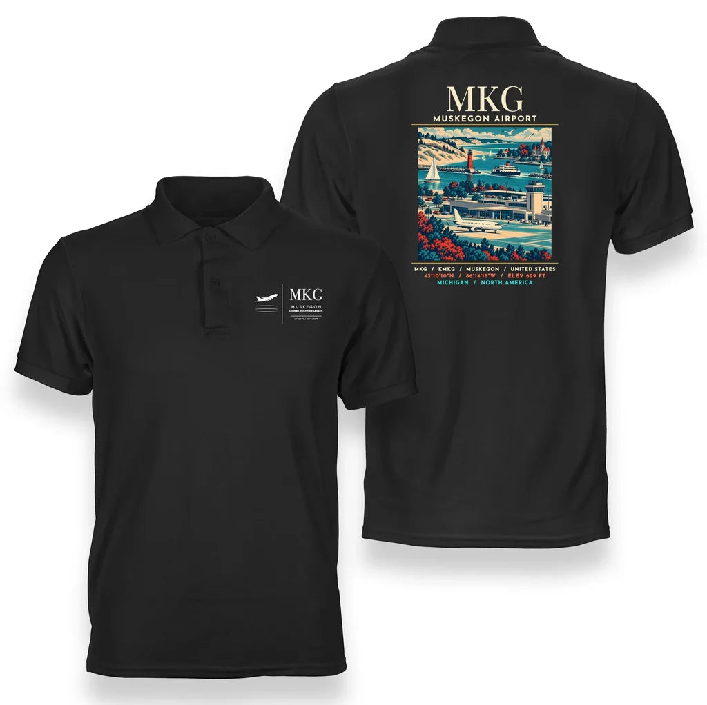 MKG - Poster - Double-Side Polo - Black