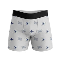 Thumbnail for Molokai Airport (MKK) Men Boxers - Pattern - Light Gray