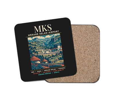 MKS - Poster - Coaster - Black