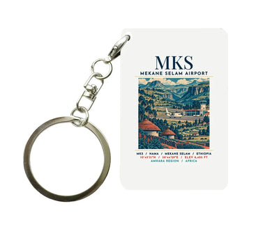MKS - Poster - Key Chain - White