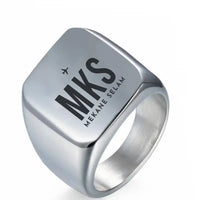 Thumbnail for Mekane Selam Airport (MKS) Rings - Ring - Silver