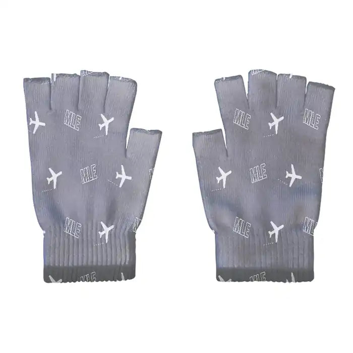 Velana International Airport Malé (MLE) Gloves - Gloves - Cut - Pattern - Gray