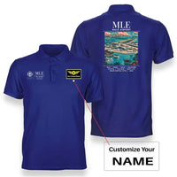 Thumbnail for MLE - Poster - Double-Side Polo - Blue + Name