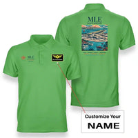 Thumbnail for MLE - Poster - Double-Side Polo - Light Green + Name