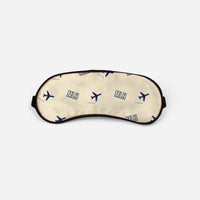 Thumbnail for EuroAirport Basel-Mulhouse-Freiburg (MLH) Sleep Masks - Sleep Mask - Pattern - Beige