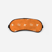 Thumbnail for EuroAirport Basel-Mulhouse-Freiburg (MLH) Sleep Masks - Sleep Mask - Pattern - Orange