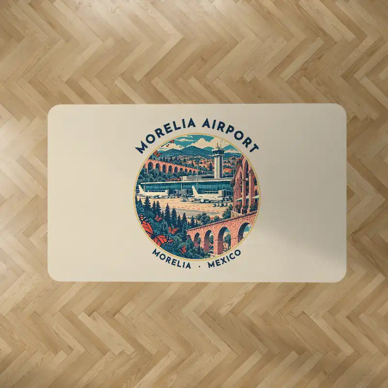 Morelia International Airport (MLM) Carpets - Carpet Rectangle - Badge - Beige