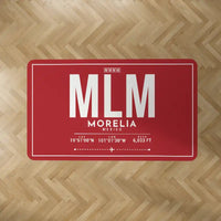 Thumbnail for Morelia International Airport (MLM) Carpets - Carpet Rectangle - ID Tag - Red