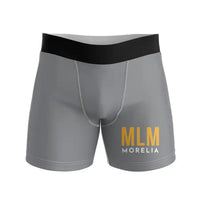 Thumbnail for Morelia International Airport (MLM) Men Boxers - Code - Gray