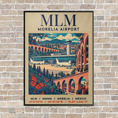 MLM - Poster - Canvas Framed - Beige