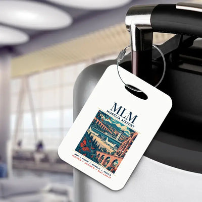 MLM - Poster - Luggage Tag - White