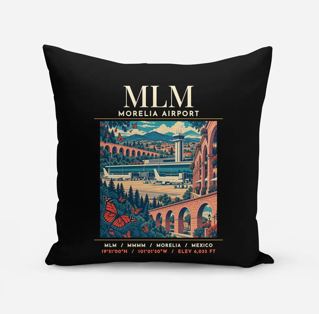 MLM - Poster - Pillow - Black