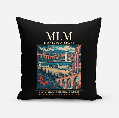 MLM - Poster - Pillow - Black