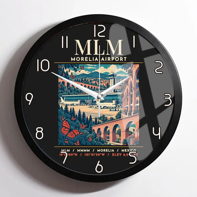 MLM - Poster - Wall Clock Framed - Black