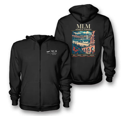 MLM - Poster - Zipped Hoodie - Black
