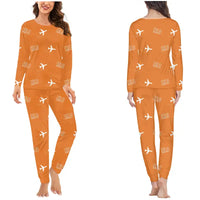 Thumbnail for Milos Airport (MLO) Pajamas - Women Pajamas - Orange