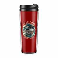 Thumbnail for Milos Airport (MLO) Travel Mugs - Badge - Plastic (No Holder) - Red