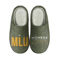 Thumbnail for Monroe Regional Airport (MLU) Slippers & Flip Flops - Slippers - Cotton - Code - Different - Green Army
