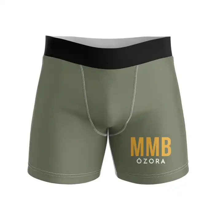 Memanbetsu Airport (MMB) Men Boxers - Code - Green Army