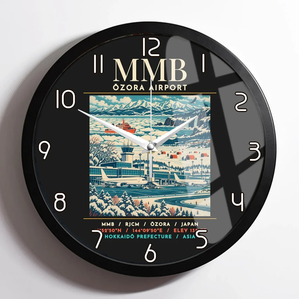 MMB - Poster - Wall Clock Framed - Black