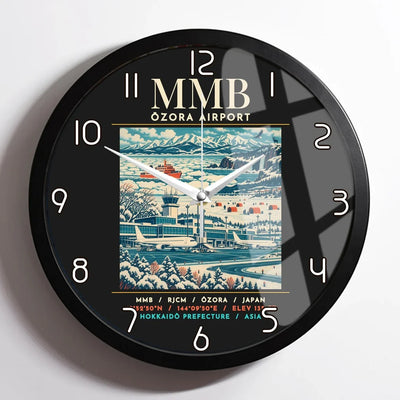 MMB - Poster - Wall Clock Framed - Black