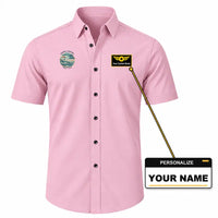 Thumbnail for Memanbetsu Airport (MMB) Shirts - Short Sleeve Shirt - Badge - Pink + NAME