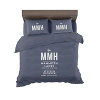 Thumbnail for Mammoth Yosemite Airport (MMH) Bedding Sets & Blankets - Bedding Set - ID Tag - Navy Blue