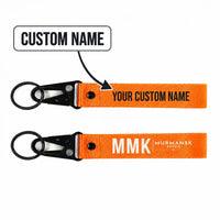 Thumbnail for Emperor Nicholas II Murmansk Airport (MMK) Hawk-Shaped Key Chains - Hawk Key Chain - Tag - Orange + NAME