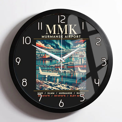 MMK - Poster - Wall Clock Framed - Black