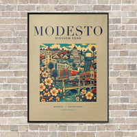 Thumbnail for MODESTO - Poster - Canvas Framed - Beige